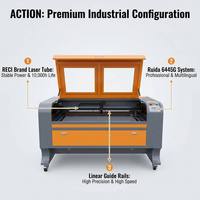 ACTION 9060 Découpeuse et graveuse laser CO2 haute puissance 150W avec caméra CCD, mise au point automatique, machine CNC pour acrylique, bois, cuir jusqu'à 20 mm