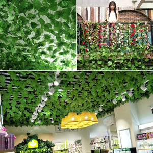 Ning Chen Artificial Ivy Vine 240cm Green <b>Leaf</b> Garland For <b>Wall</b> Hanging <b>Decor</b> - Product Image 4
