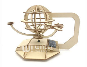 Kit éducatif STEM bâtiment Science expérience jouet secouant ventilateur hélicoptère à énergie solaire bricolage cadeau en bois pour garçons filles - Product Image 2