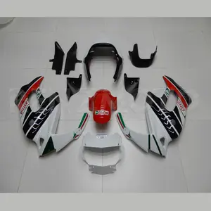 Siyah kırmızı beyaz Abs Fairing enjeksiyon kaporta kiti Honda VTR1000 F 1995 2005 motosiklet kaporta