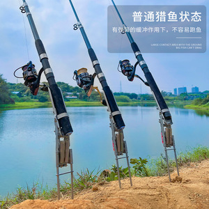 Soporte Automático para Caña de Pescar, de Acero Inoxidable, con Resorte, para Insertar en el Suelo, Soporte para Caña de Lanzamiento, Accesorios de Pesca - Product Image 3