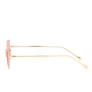 Lunettes de soleil vintage rétro personnalisées 2019 pour hommes et femmes, monture en alliage, protection UV400, forme triangulaire creuse - Product Image 6