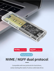 TISHRIC Chuangzhenlong S11 透明 <span class=keywords><strong>M</strong></span>.2 デュアルプロトコル ハードディスクボックス - Product Image 3