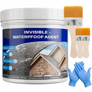 Transparent <b>Waterproof</b> <b>Rubber</b> <b>Sealant</b> 35oz <b>Liquid</b> Eco-Friendly Coating for Roofs Walls Bathrooms Kitchens Indoor/Outdoor Use - Product Image 1