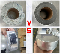 Ruban d'étanchéité en butyl haute viscosité avec feuille d'aluminium auto-adhésif pour l'étanchéité du verre, du bois, du métal et du béton des toitures