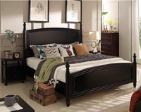 Nouveau design Lit double King Size Lit double en bois blanc Lit double