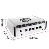 G31W R2314 Mikrotik Ubuntu Soft Router Embedded Linux Amd 4 Nic Ethernet Ports Lan Oem Firewall Mini PC Industriel avec Ventilateur