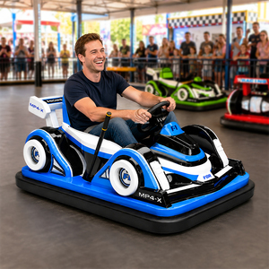 Voitures tamponneuses de parc d'attractions à vendre, électriques 48V, pour parents et enfants, avec contrôle de vitesse progressif - Product Image 2