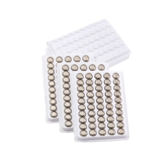 1.55V LR44 AG13 Alkaline Button Battery 0% Hg Super Alkaline Cell | A76/357A Equivalent Industrial Bulk Pack for Electronics