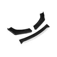 Kit de carrosserie de lèvre de pare-chocs avant universel rouge noir carbone ABS plastique fibre Canard Splitter Spoiler Diffuser Front Bumper Kits