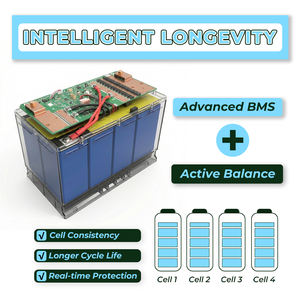 H6 Boyut 12V 60Ah Lityum LiFePO4 Akü 1000CCA Çift Amaçlı Marş Motoru ve Derin Deşarj Aküsü Porsche BMW Audi için Bluetooth Akıllı BMS ile - Product Image 3