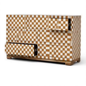 Bone Inlay Handmade Wooden <b>Sideboard</b> Cabinet with Modern Design Eco-Friendly <b>Storage</b> for Living Room Hotels & Schools - Product Image 1