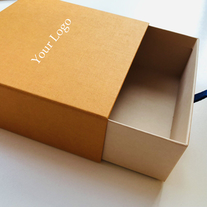 Custom Logo Luxury Recycled Rigid Paperboard <b>Square</b> Sleeve Drawer Sliding Gift Box with Printed Cardboard Packaging - Product Image 3