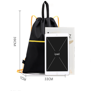 Mochila plegable impermeable para acampar y hacer senderismo, con cordón, forro de poliéster, compartimento para zapatos, gran capacidad para gimnasio al aire libre - Product Image 2