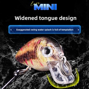 เหยื่อปลอมแบบ Crank Bait แพ็ค 10 ชิ้น ผลิตจากพลาสติก ABS รุ่น Mini Rock Fat ขนาด 3 ซม./15 กรัม เหยื่อแข็งสำหรับตก<span class=keywords><strong>ปลา</strong></span>แบสและ<span class=keywords><strong>ปลา</strong></span>คาร์พ - Product Image 4