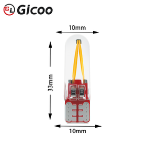 Bombilla de Vidrio COB Gicoo T10 de 2 Lados, 1W, 12V, Luz Constante, Lámpara Interior para Auto, Blanca, Blanco Cálido, Azul, Rojo, Verde, Amarillo, Rosa, Azul Hielo - Product Image 1