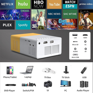 Mini projecteur portable original, projecteur LED pour enfants, home cinéma en plein air, vidéo mobile HD, mini projecteur intelligent - Product Image 2