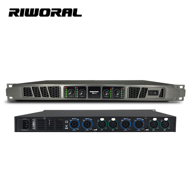 2023 AS4 4 Channel Power Amplifier Professional 600W*4 Digital Audio Amplifier for bar Stage