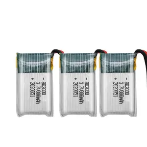 12 개월 보증 802030 702030 602030 3.7v 3.6v 충전식 리튬 폴리머 이온 li-po 배터리 lipo 배터리