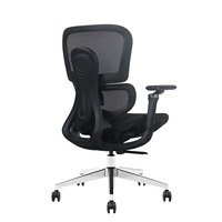 Nouvelle Chaise de Bureau Ergonomique en Aluminium Premium, Fauteuil de Direction Inclinable Confortable, Chaise Gamer Pivotante pour Ordinateur, Chaise de Bureau Exécutive en Maille
