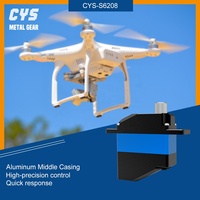 Servomoteur sans noyau 7kg.cm Snappy Torque 14g CYS S6208 à engrenages métalliques pour mini-hélicoptère et mise à niveau d'aile fixe