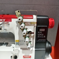 Machine à coudre industrielle JUKKY 500-01D à tête simple, point interlock, double décoration pour lit plat spécial