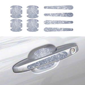 8 pièces/ensemble Autocollants universels pour poignées <span class=keywords><strong>de</strong></span> porte <span class=keywords><strong>de</strong></span> <span class=keywords><strong>voiture</strong></span> en PEVA, Nano-adhésifs, Logo/Badge <span class=keywords><strong>de</strong></span> <span class=keywords><strong>luxe</strong></span>, Anti-rayures, Autocollants pour <span class=keywords><strong>voiture</strong></span> - Product Image 2