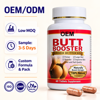 Capsules de suppléments à base de plantes pour l'amélioration des fessiers, marque privée OEM ODM, 60 unités, bien-être féminin, éclaircissement de la peau, emballage personnalisé avec logo