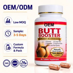 Capsules de suppléments à base de plantes pour l'amélioration des fessiers, marque privée OEM ODM, 60 unités, bien-être féminin, éclaircissement de la peau, emballage personnalisé avec logo - Product Image 1