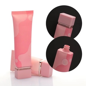 High Quality 30ml Pink Soft <b>Plastic</b> PE Squeeze Cosmetic <b>Tube</b> for Facial Cleanser Hand Cream Body Lotion Skin Care Packaging - Product Image 1