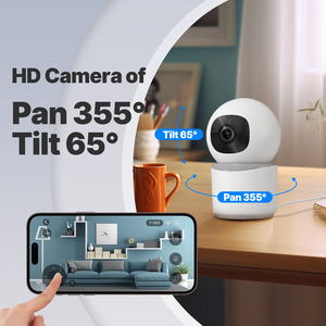 Kamera Keamanan Pintar Tuya 3MP WiFi Indoor Pan/Tilt, Pelacakan Gerakan, Deteksi Suara, Mendukung Onvif - Product Image 2