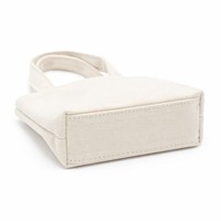 Bolsa de Mano Plegable de Lona de Algodón Ecológica, Resistente, con Asa Reforzada, Cuadrada, Pequeña, sin Marca, Imprimible, de Excelente Calidad