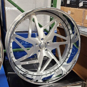 OEM Giả Mạo Bánh Xe Tùy Chỉnh Vành Xe 22 23 24 Inch Hai Mảnh Giả Mạo Bánh Xe Hợp Kim 5x114.3 5x120 6x139.7 Phù Hợp Cho Xe Hơi Sang Trọng - Product Image 2