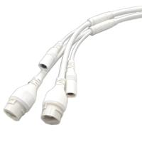 Connecteur RJ45 DC étanche IP67 avec gaine en aluminium isolée en PVC 28AWG à 10 broches, personnalisé, blanc, pour faisceau de câblage de caméra IP CCTV - Vente en gros