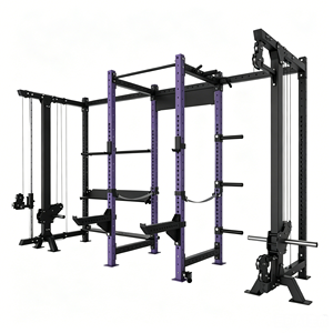 Rack <span class=keywords><strong>de</strong></span> Potencia Multifunción, Máquina <span class=keywords><strong>de</strong></span> <span class=keywords><strong>Poleas</strong></span> <span class=keywords><strong>de</strong></span> Doble Cable, <span class=keywords><strong>Jaula</strong></span> <span class=keywords><strong>de</strong></span> Sentadillas Comercial para Gimnasio, Entrenamiento <span class=keywords><strong>de</strong></span> Cuerpo Completo y Levantamiento <span class=keywords><strong>de</strong></span> Pesas - Product Image 1