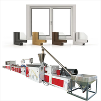 Ligne de production de profilés pour fenêtres et portes en PVC UPVC avec extrudeuse plastique à double vis – Fabricant