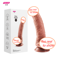 Pénis artificiel pénis manuel en silicone gode réaliste à chair souple produits de sexe pour femmes masturbateur