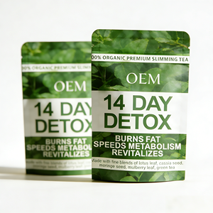 OEM 100% Organic Vegan Non-GMO 14-Day Slimming <b>Detox</b> <b>Tea</b>-Burns Fat Boosts Metabolism Lotus Leaf Green <b>Tea</b> Blend 14 Bags Health - Product Image 2