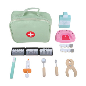 Ensemble de jouets de dentiste en <span class=keywords><strong>bois</strong></span> Simulation de jeu de rôle pour enfants Jouet de <span class=keywords><strong>docteur</strong></span> - Product Image 4