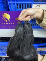 Extensions de cheveux humains 100% non traités, pointes en plumes, 100g, pour tressage, extensions au crochet, ondulation naturelle, en vrac