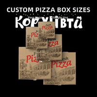 Caja para Pizza de Cartón de 6, 9, 10 y 12 Pulgadas, con Logotipo Personalizado Impreso, Laminada, de Cartón Corrugado de Grado Alimenticio, Desechable