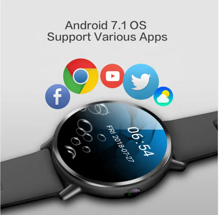 Прямая поставка, большой сенсорный экран 2,03 дюйма, круглая форма, водонепроницаемые IP67 4G MTK6739 GPS Android Смарт-часы, телефон