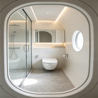 Cabane modulaire d'extérieur préfabriquée pour l'hébergement touristique, les stations balnéaires, le glamping, la location, les chambres d'hôtes, la maison capsule spatiale