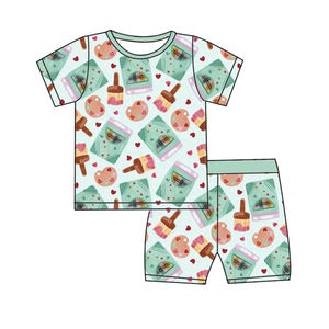 Maßgefertigte ODM Bambus Gestrickte Kinderpyjamas Frühling Tierdruck Jungen Mädchen Strampler Zweiwege-Reißverschluss Niedliche Säuglings- und Kleinkinderkleidung - Product Image 3