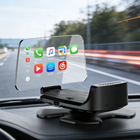 Pantalla Head-Up Multifunción para Automóvil, Control Remoto Inalámbrico, Soporte para Teléfono y Música, Pantalla Clara, Modos de Conducción Diurna y Nocturna