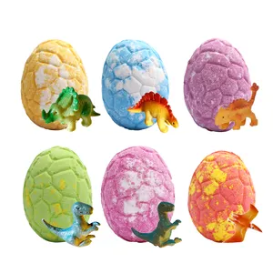 Праздничный подарок спа органический натуральный веганский безопасный Fizzer сюрприз детские мини-игрушки коробка упаковка Динозавр яйцо Бомбочки для ванны