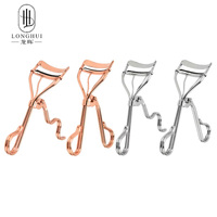 Recourbe-cils manuel en acier inoxydable Longhui pour des boucles naturelles et durables, recourbe-cils portable style tournesol à large angle