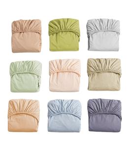 Draps-housses de chambre à coucher en gros de l'usine chinoise, literie bon marché, couleur unie, doux, 1 pièce, taille King Queen - Product Image 1