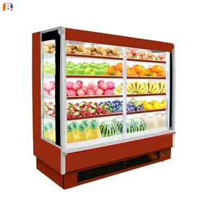 Factory Price Fruit Display Cooler Vegetables Cold Storage Open Chiller Vegetable Refrigerator Equipment