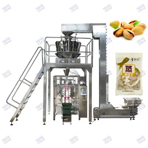 Totalmente automático multihead weigher back seal embalagem pistache nut multihead weigher máquina de embalagem